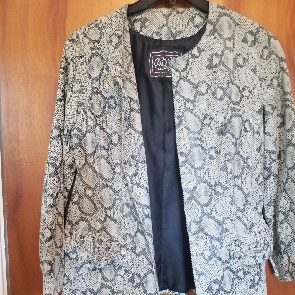 Leather Snake Jacket